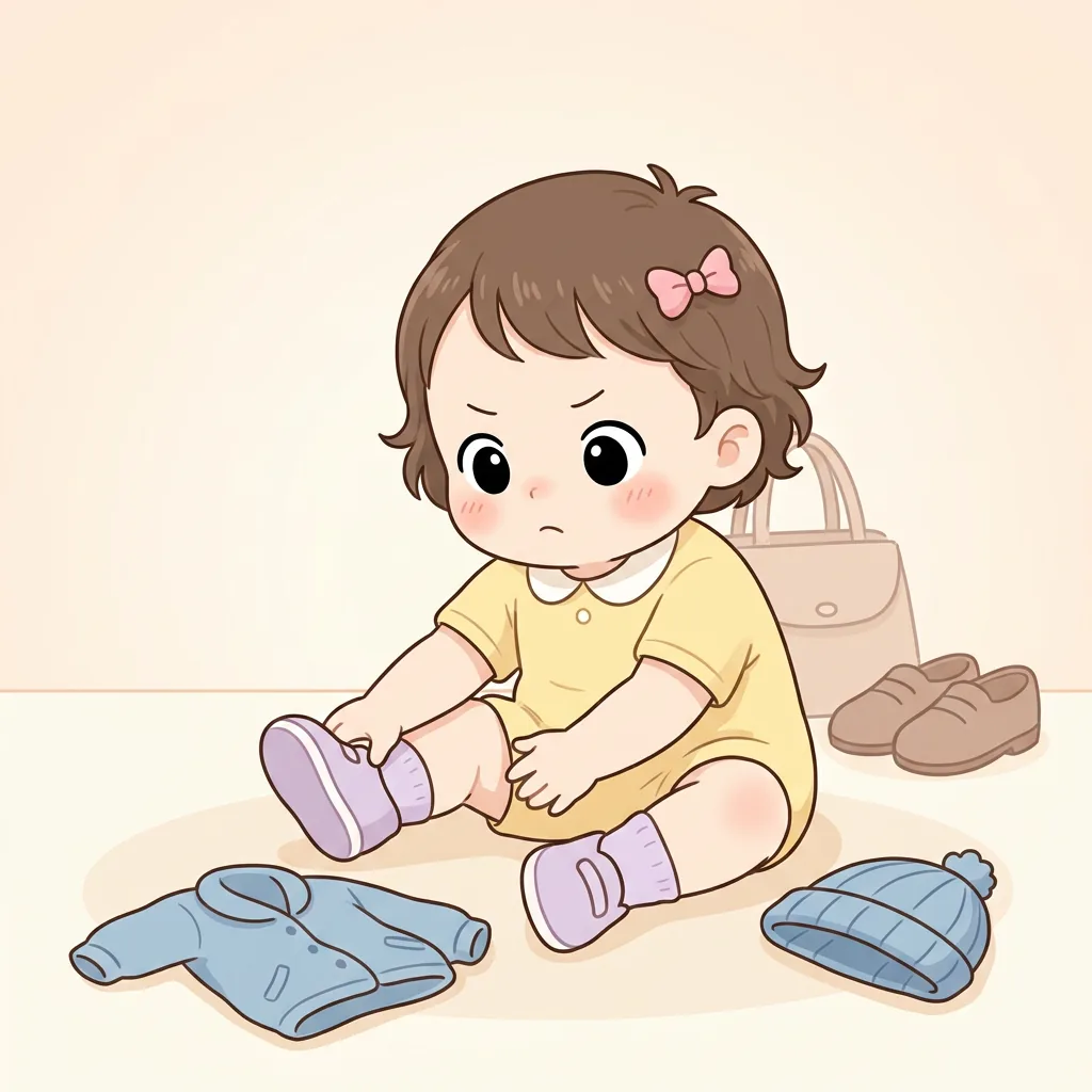 놀이를 마무리하고 다음 활동으로 옮겨가려는 아이와 곁에서 기다리는 부모